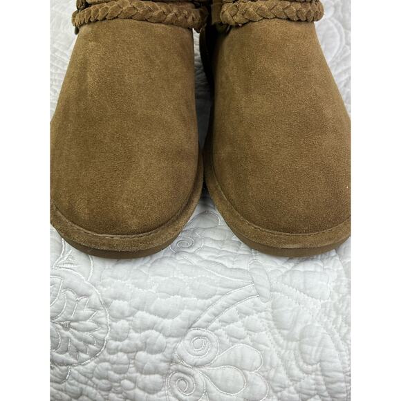 Bearpaw Women's Size 9 Brown Suede Wool Blend Lining Sheep Skin Snow Boots - Picture 12 of 12